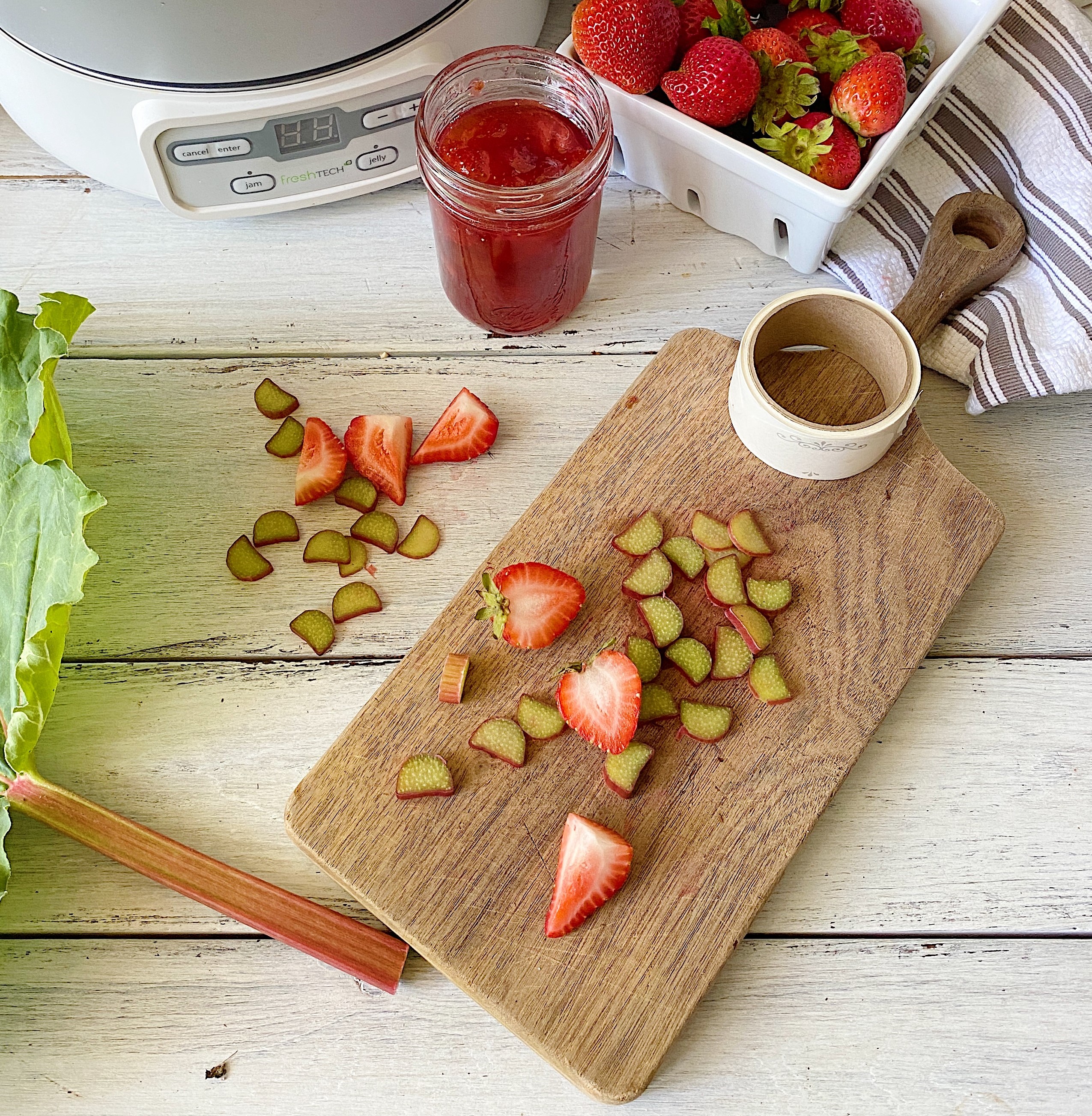 Strawberry Rhubarb Vanilla Bean Jam